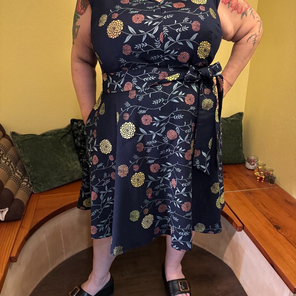 eShakti brocade "Marilyn" dress 4X